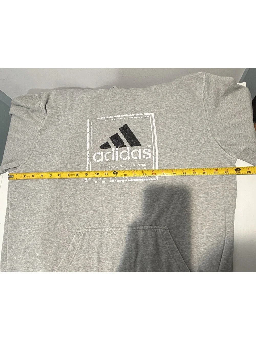 Mens Adidas Pullover Hoodie Size XL Gray